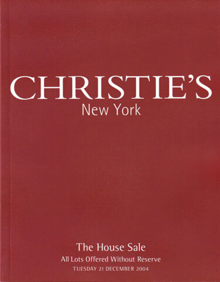 Каталог аукциона Christie's, Нью Йорк, Домашние торги от 21 декабря 2004 года