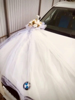 Свадебная лента на капот автомобиля