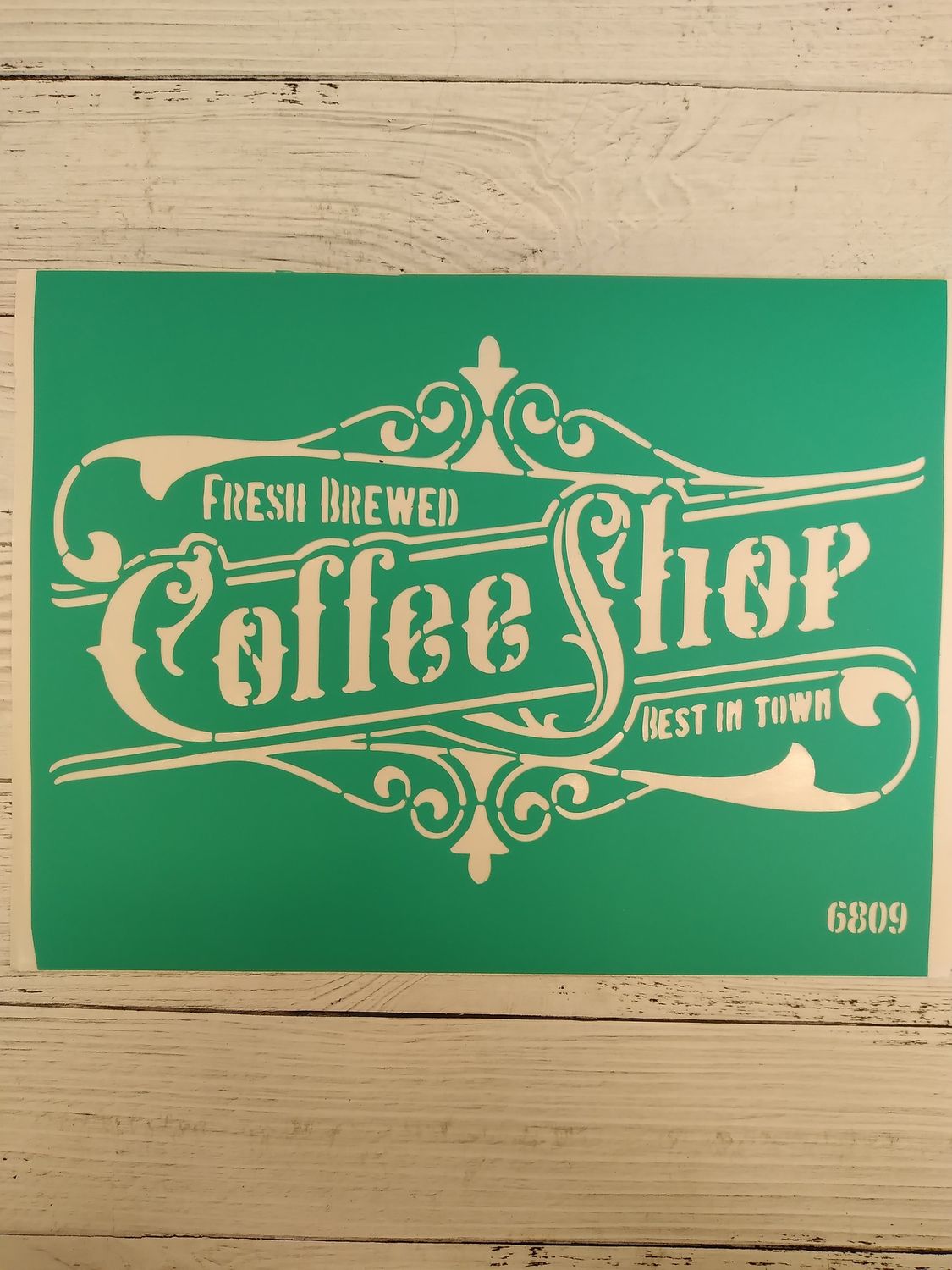 трафарет на клеевой основе,6809, 20*15см