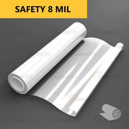 Пленка защитная бронировочная SAFETY 8 MIL ControlTek, рулон
