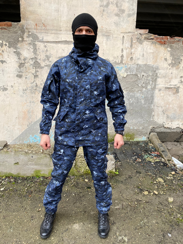 Костюм горка 6 весна лето / синяя цифра