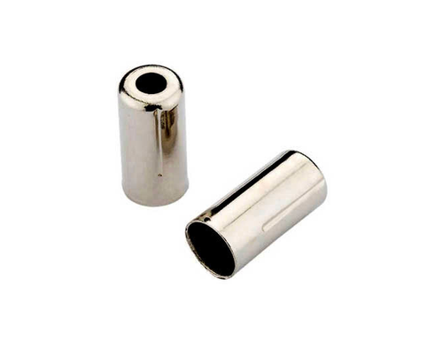 Наконечник рубашки троса тормоза TRIX ø5 х 10мм, латунь, серебристый