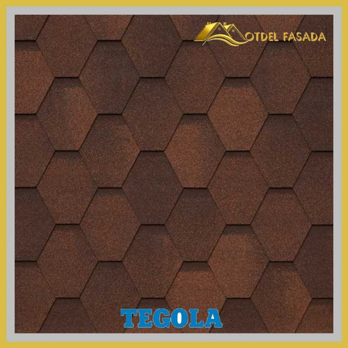 Гибкая черепица TEGOLA GARDA Pelle 227 2,86м2