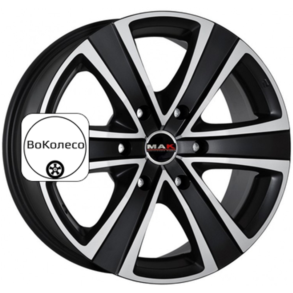 8x18/6x139,7 ET15 D106,1 Stone 6 Black mirror MAK