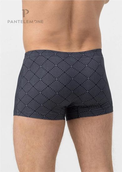 Трусы мужские боксеры Pantelemone PMH-1431, геометрия темно-серая