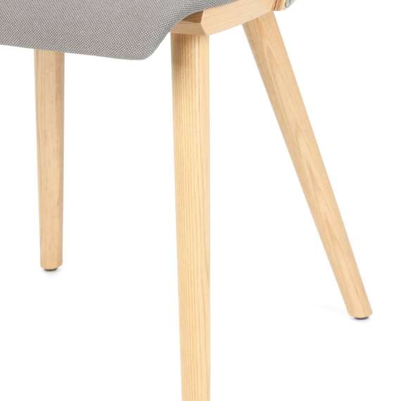 Стул Yard светлое дерево с серым сиденьем