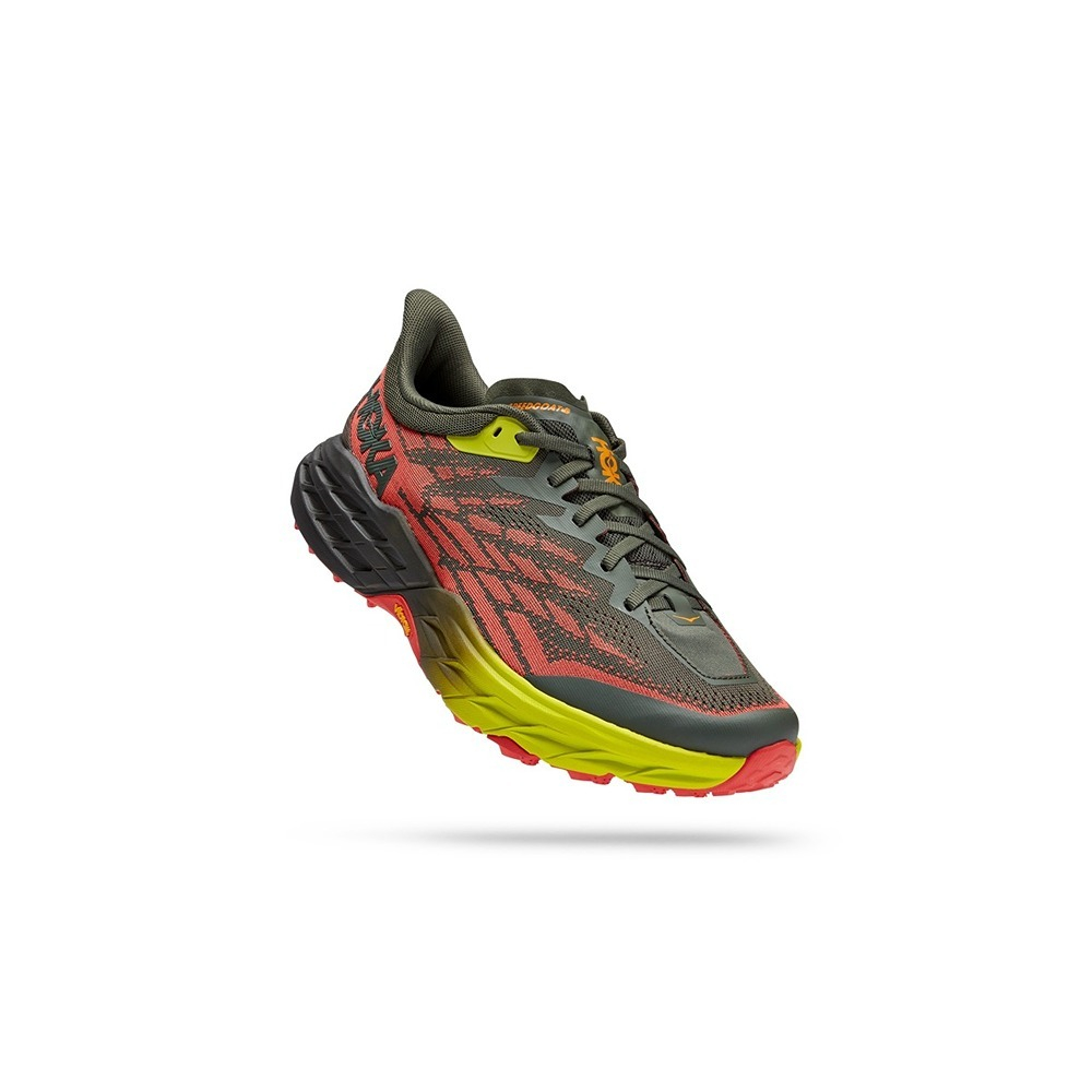 Кроссовки мужские HOKA M SPEEDGOAT 5 WIDE Thyme / Fiesta