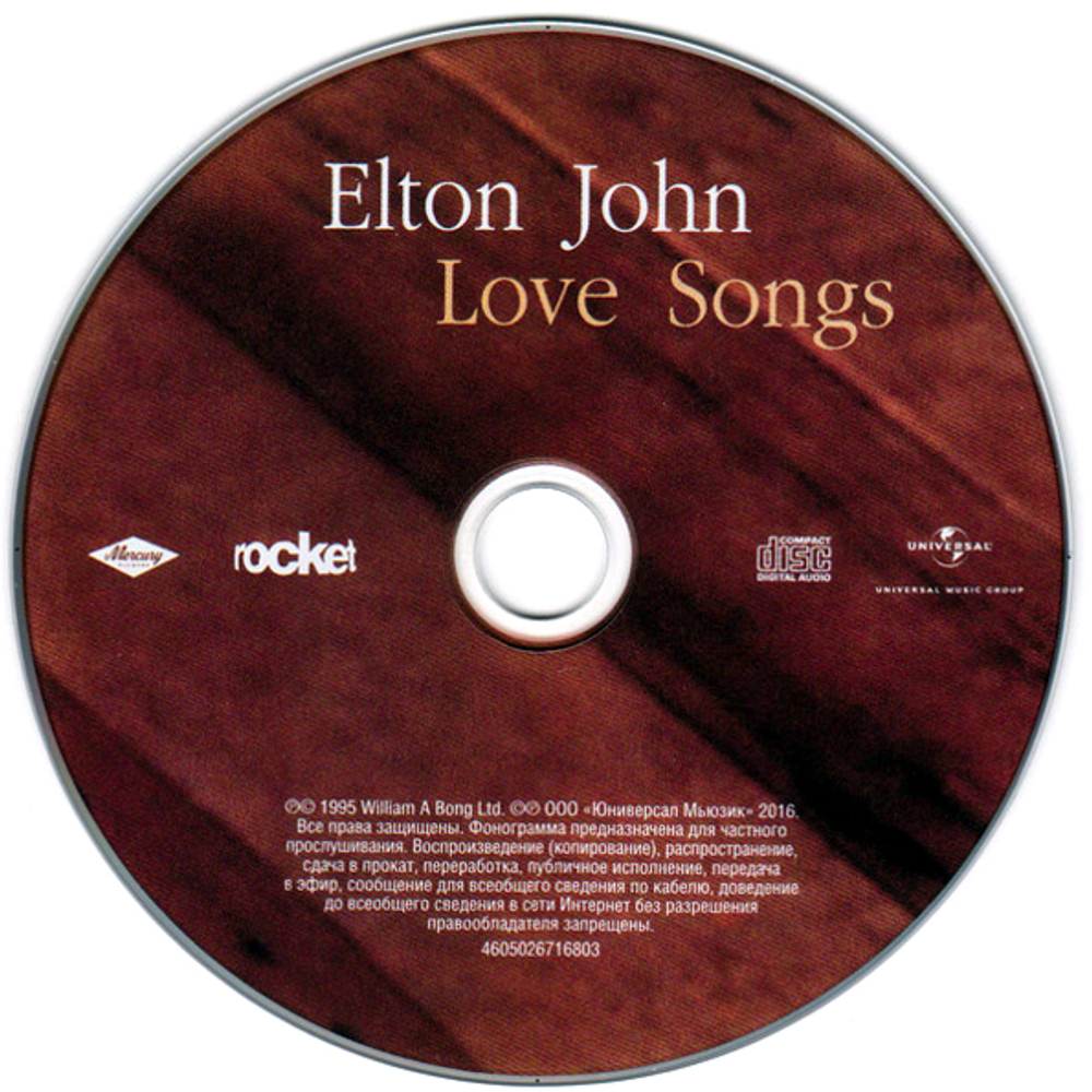 Elton John / Love Songs (RU)(CD)
