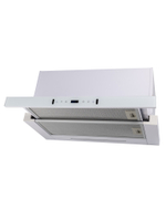 Кухонная вытяжка MACBI B-MTA-G60GW WHITE 1200м3/ч Белая, Жесты+Wi-Fi, авто выдвижная