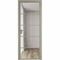 Алюминиевая дверь 14AG никель матовый остеклённая