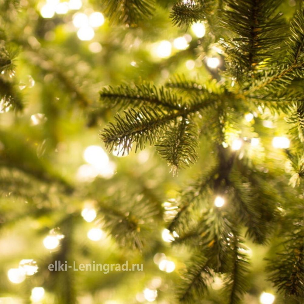 Елка с гирляндой «Барокко» (Литая+пвх) 210 см / 2,1 м