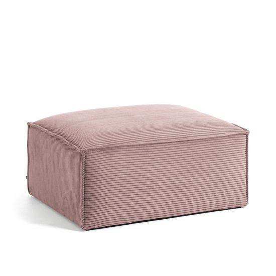 Пуф Blok розовый вельвет