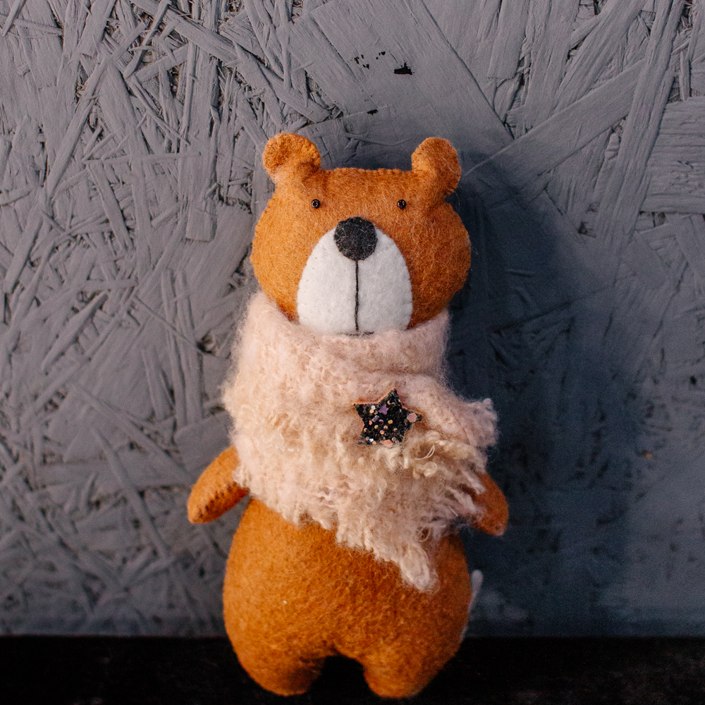 Мягкая игрушка ручной работы Мишка