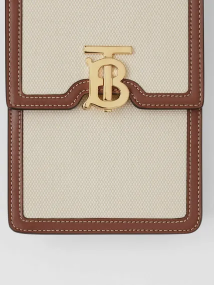 Кожаная сумка Burberry Robin коричневый