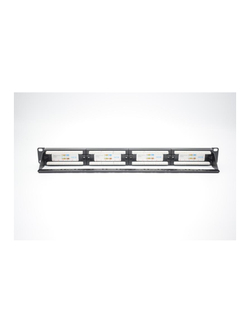 Патч-панель 19дюйм 1U кат.5E неэкранир. 24 порта RJ-45 Dual IDC с задн. кабельным организатором TOKOV ELECTRIC TKE-PP-5E-1U-24P-UTP-CO