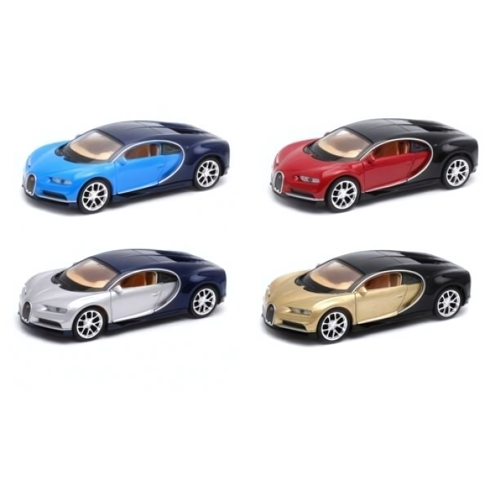 Модель ин. мет. 4.75" "Bugatti Chiron" открыв. двери 43738D (Kinsmart)