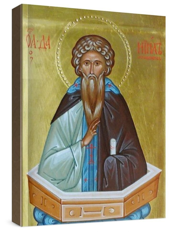 Даниил Столпник (рукописная икона)