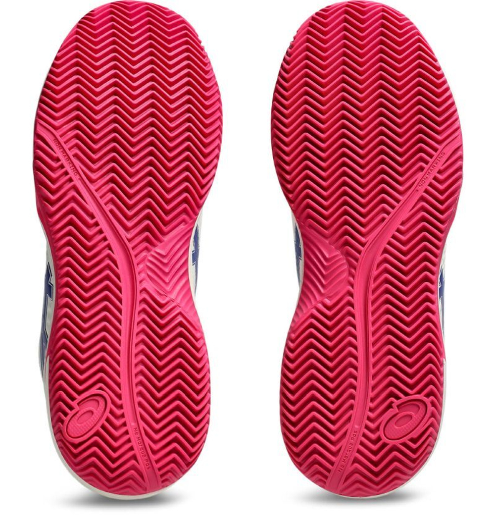 Женские Кроссовки теннисные Asics Gel-Dedicate 8 Clay - кремовый/темный кобальт