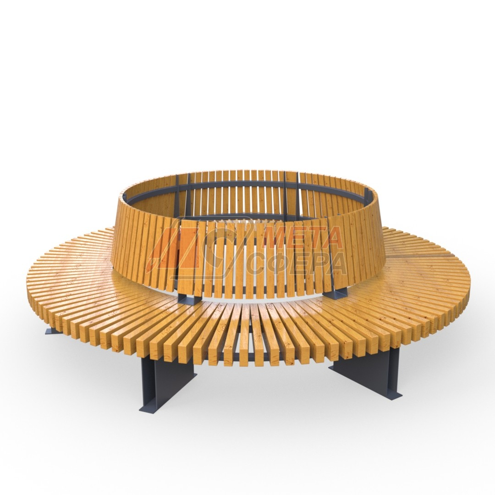 Скамейка Rail Road 03 круг