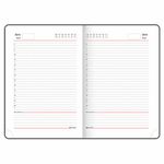 Ежедневник недатированный А5 (138х213 мм), BRAUBERG VISTA, под кожу, гибкий, 136 л., "Orange story", 112018