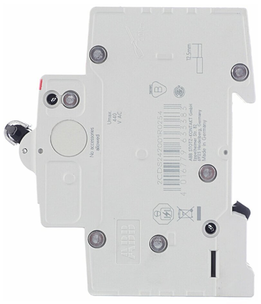 Автоматический модульный выключатель ABB 2п C SH200 4.5кА 25А 2CDS242001R0254