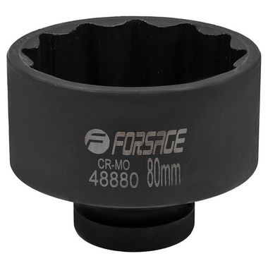 Головка ударная 1'', 80мм (12гр.) Forsage F-48880