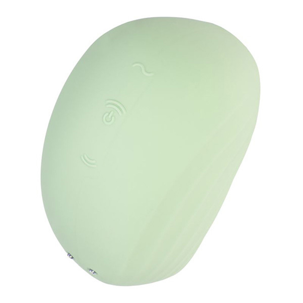 Салатовый вакуум-волновой стимулятор клитора 9,1см Satisfyer Pearl Diver