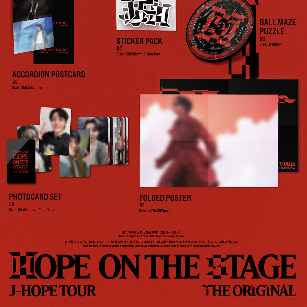 Набор j-hope - Tour ‘HOPE ON THE STAGE’ The Original (сет от Weverse Shop)