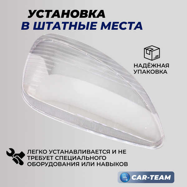 Стекло фары (поликарбонат) Газель Бизнес, правое (33020-3711070-15)