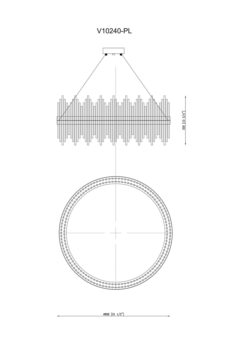 Люстра подвесная Moderli V10240-PL Amily