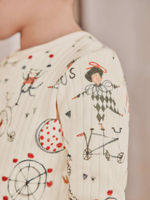 Пижама для девочки Next AC0-791, 3 шт., Молочный, Красный, Серый