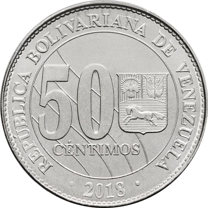 50 боливаров 2018 Венесуэла
