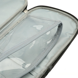 Органайзер пенал для спиц, проволоки, стеков и других инструментов для рукоделия (голубой, на молнии)