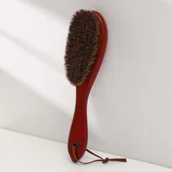 Щётка для одежды и обуви, 22,5×5,4 см, натуральный ворс, цвет МИКС