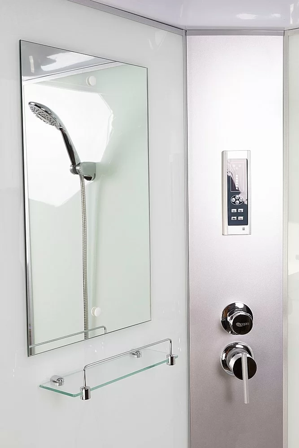 Душевая кабина Niagara Classic 330844QP 100x80 стекло матовое/профиль серебро