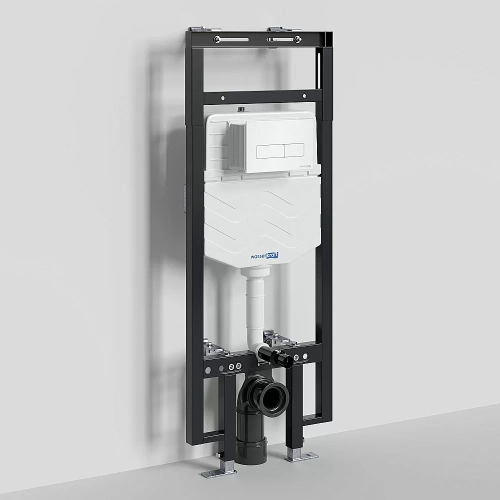Инсталляция для унитаза WasserKraft Dinkel 58TLT.010.ME.WH03 с белой кнопкой