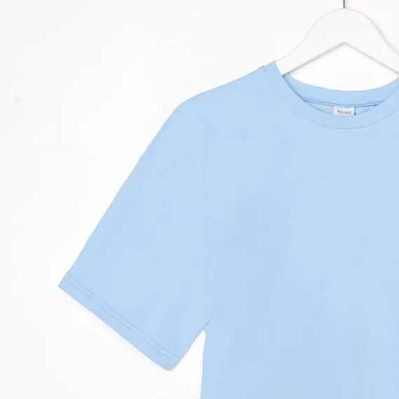 Футболка женская MINAKU: Оversize, цвет голубой, р-р 42