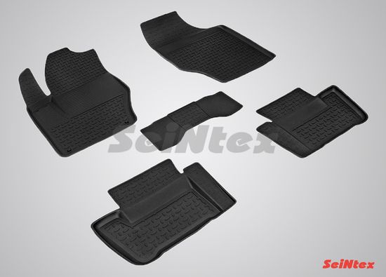 Резиновые коврики в салон Citroen C4 II (2010-наст. время) "Высокий борт"