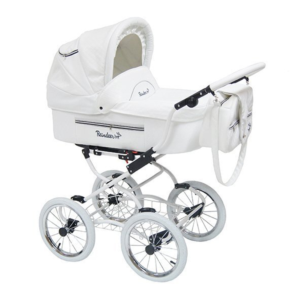 Детская коляска Reindeer Prestige Lily 3 в 1 с конвертом (белый)