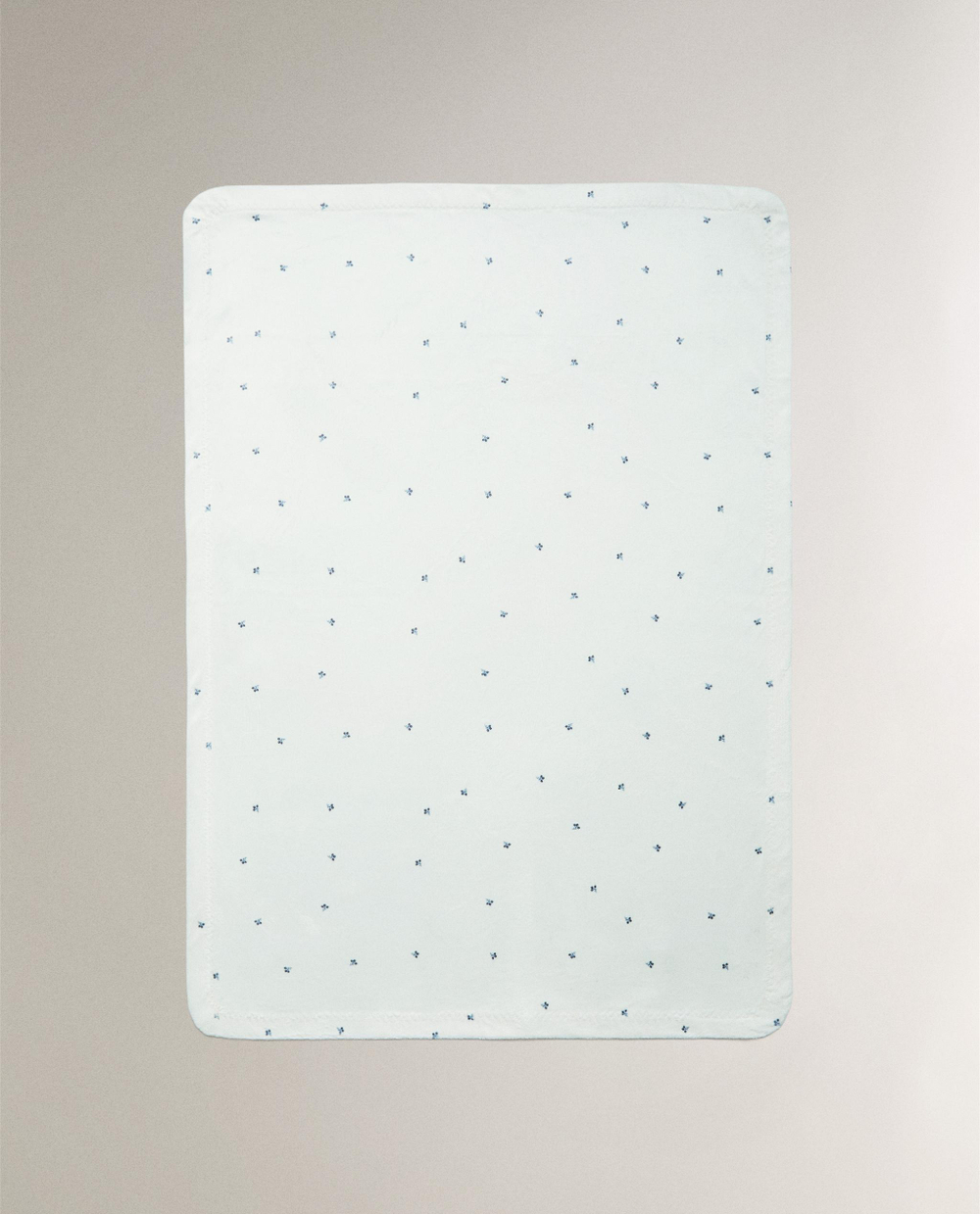 Zara Home плед детский из полиэстера, экрю, 70x100 см