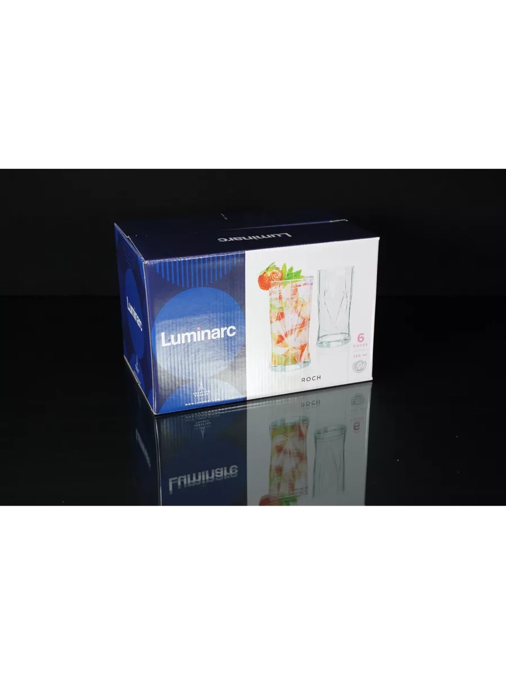 Набор высоких стаканов для напитков 6шт.