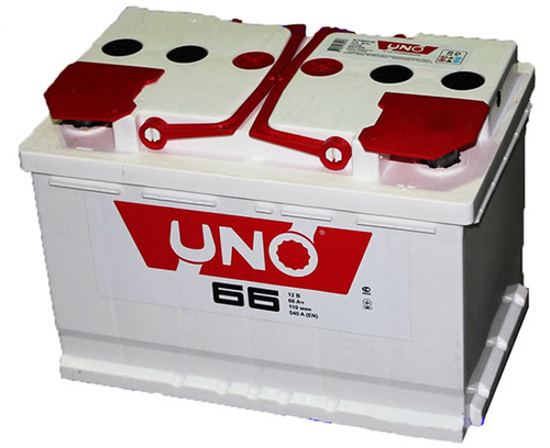 Аккумулятор 6СТ-66 А.ч., (1) п.п.L. UNO
