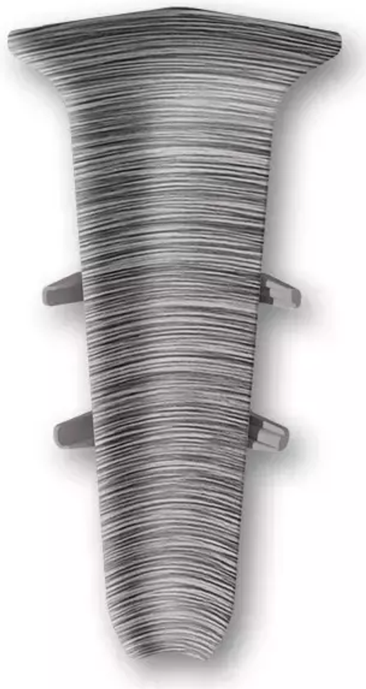 Угол внутр для плинтуса Деконика 70мм 187 Алюминий темный