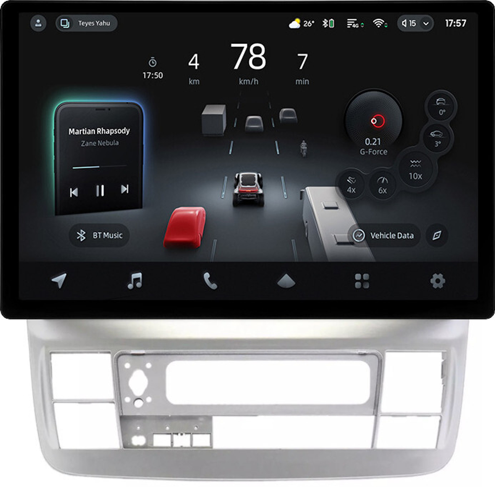 Магнитола для Toyota Alphard H10 2005-2008 - Teyes CC4-PRO монитор 13" 2K QLED на Android 13, Snapdragon 778G, 8+128, AI, CarPlay, DSP, 4G SIM-слот