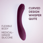 Фиолетовый изогнутый вибратор 20,3см для стимуляции зоны G Selove CurveRush Precision Power for Your Sweetest G-Spot Purple