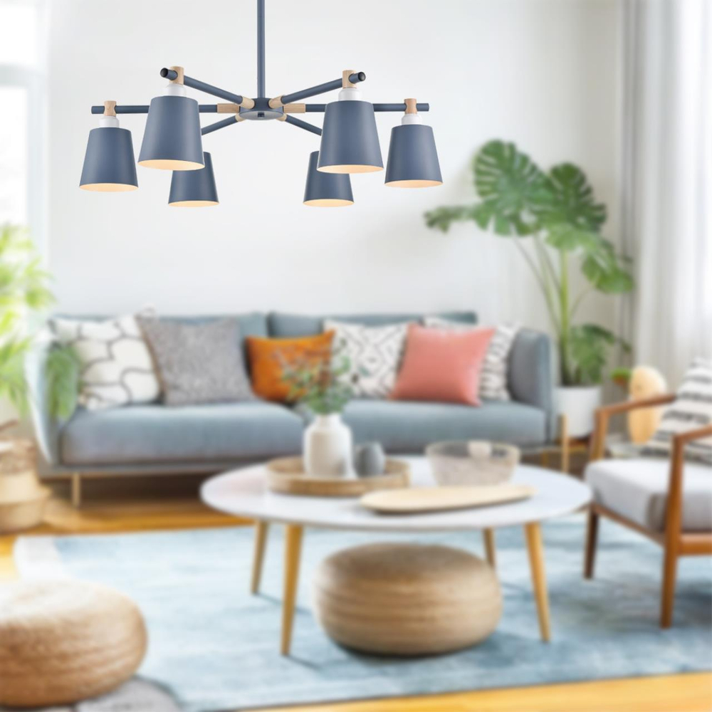 8098/6C LN Люстра E27 6*60Вт 220В IP20 MODERNI