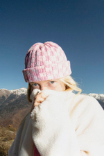 Шапка Jacob Cro Beanie Twins " Pink and Dry Gras"