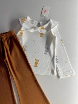 Веселый зайчик - двойка для девочек 2 600 тг./шт. (оптом - цена за 5 размеров)