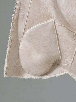 Куртка чебурашка из люкс эко - меха, белая, SilverFox