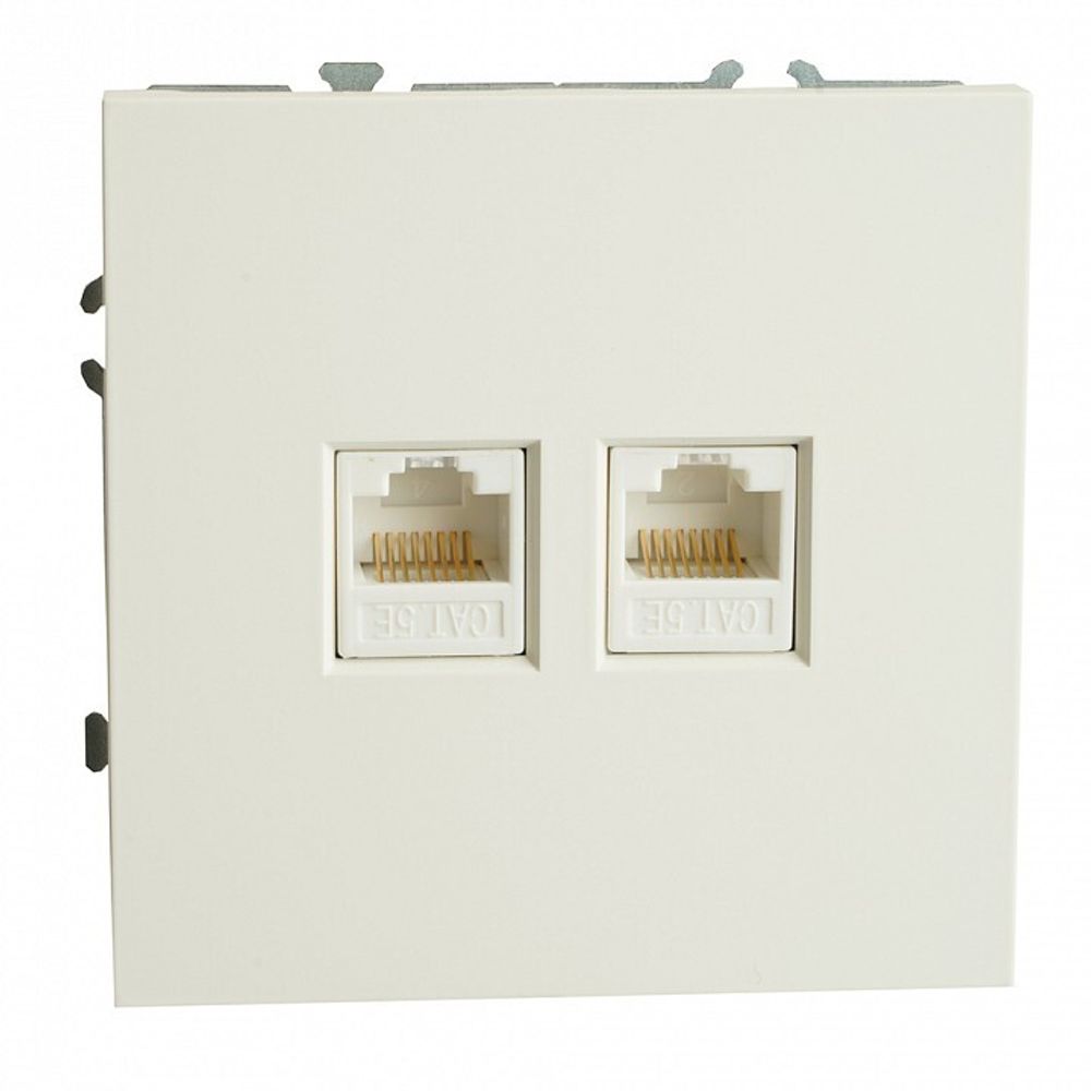 Розетка двойная Ethernet RJ-45 без рамки Stekker Эмили 49874